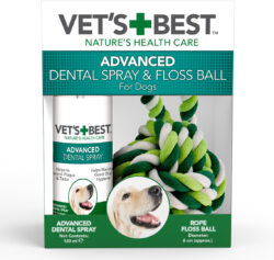 Vet’s Best Advanced Dental Spray & Rope Ball Kit