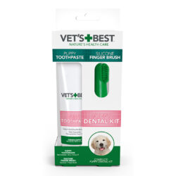 Vet’s Best Dental Care Kit for Puppies – Finger Brush and toothpaste