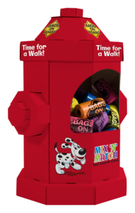 Bags on Board Fire Hydrant Counter Display