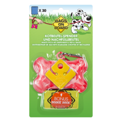 Bags on Board Pink Marble Bone Dispenser