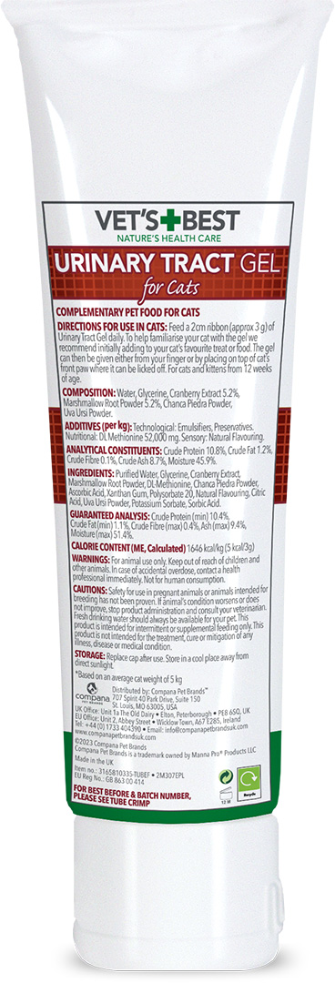 Vet's Best Urinary Tract Gel for Cats Vet's Best Urinary Tract Gel for Cats