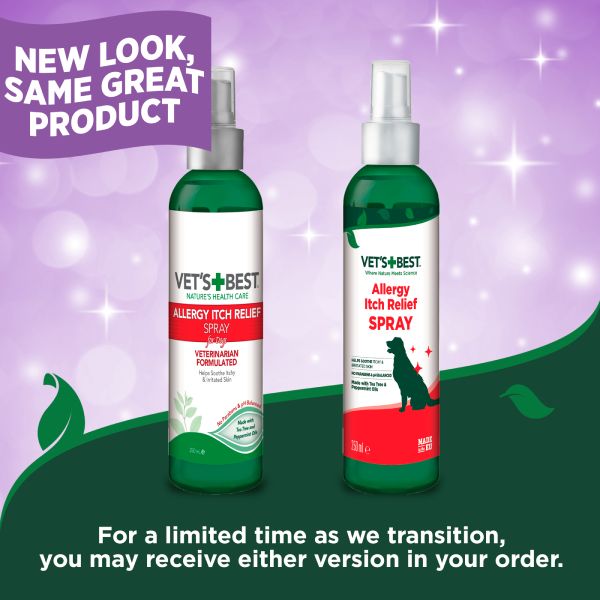 Vets Best Allergy Itch Relief Spray for Dogs - 250ml Vets Best Allergy Itch Relief Spray for Dogs - 250ml