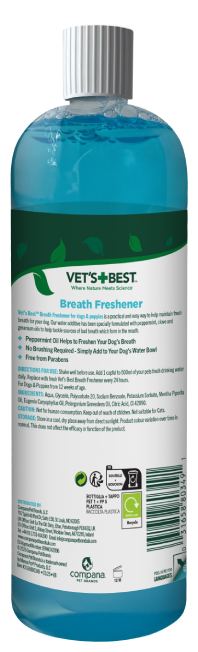 Vet's Best Breath Freshener for Dogs - 500ml Vet's Best Breath Freshener for Dogs - 500ml