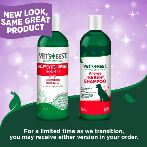 Vet's Best Allergy Itch Relief Shampoo - 500ml Vet's Best Allergy Itch Relief Shampoo - 500ml