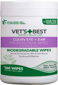 Vet’s Best Ear & Eye Wipes – 160 Pack