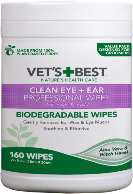 Vet's Best Ear & Eye Wipes - 160 Pack