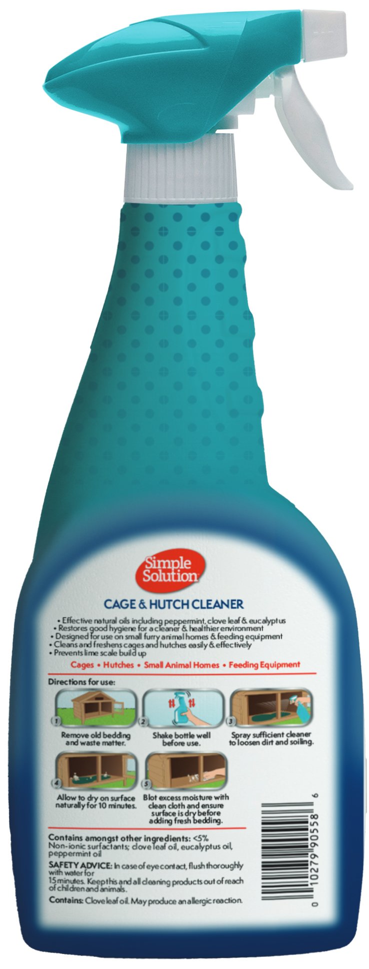 Simple Solution Cage & Hutch Cleaner - 500ml Simple Solution Cage & Hutch Cleaner - 500ml