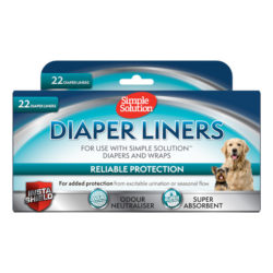 Simple Solution Disposable Dog Diaper Liners  – 22 Pack