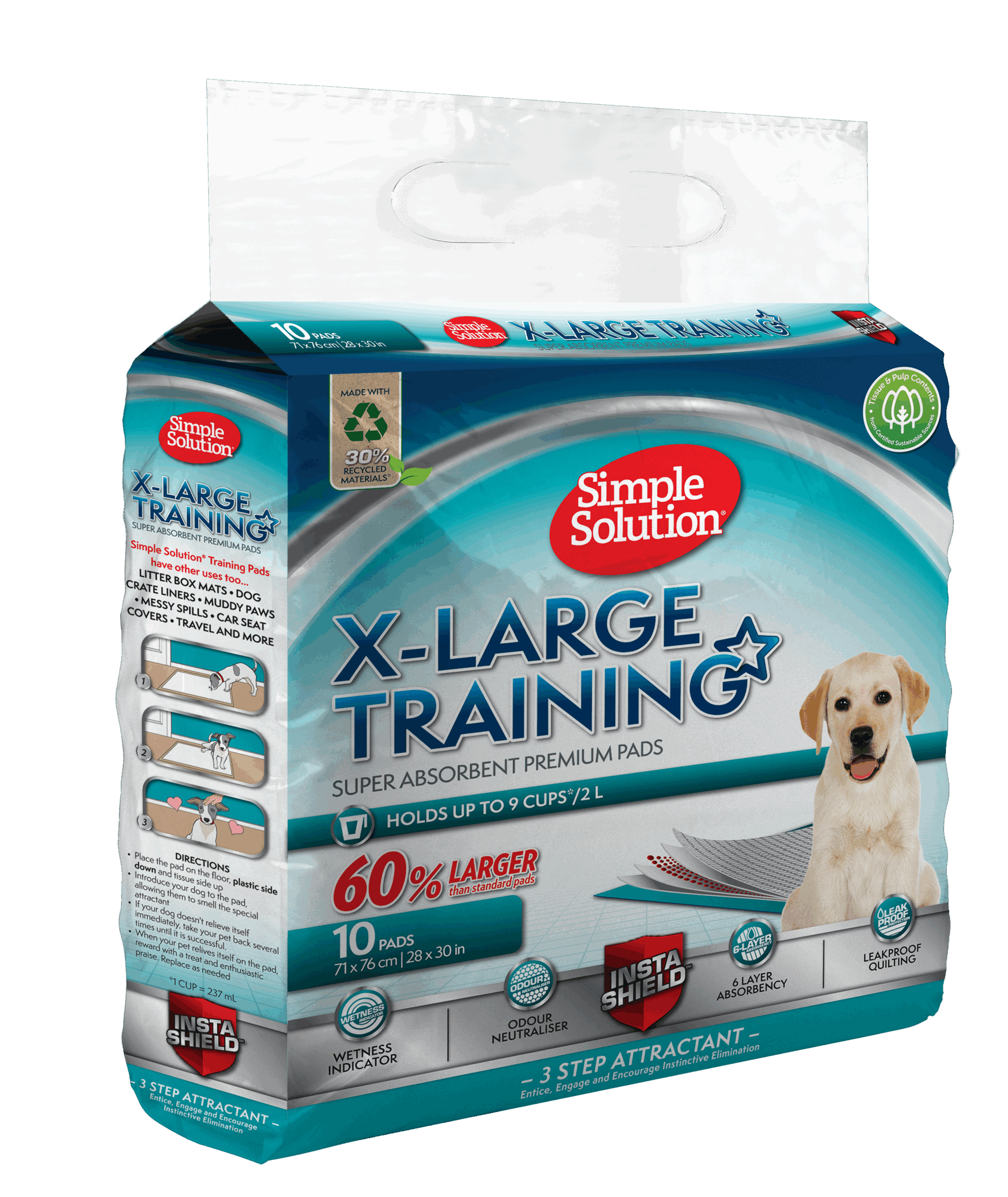 Simple Solution Extra Large Puppy Training Pads - 10 Simple Solution Extra Large Puppy Training Pads - 10