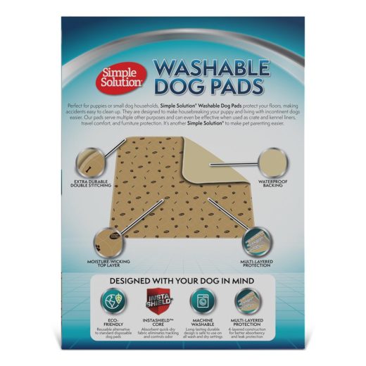 Simple Solution Washable Travel Pads  Two Pack (Medium)