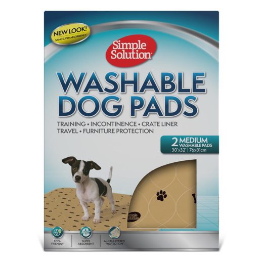 Simple Solution Washable Travel Pads  Two Pack (Medium)