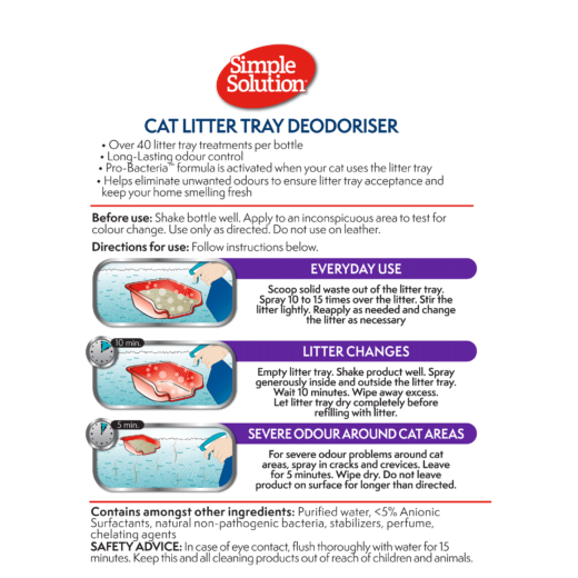 Simple Solution Cat Litter Tray Deodoriser