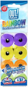 Out Petcare Rainbow Waste Pick-Up Bags 120 ct.