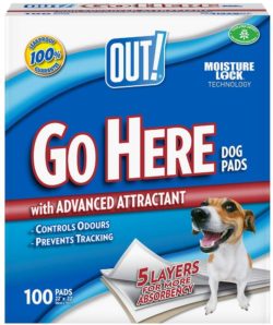 Out Petcare Moisture Lock Training Pads – 100 Pad Pack