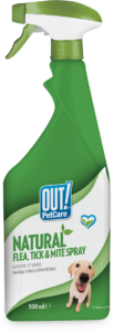 Out Petcare Natural Flea, Tick  & Mite Spray