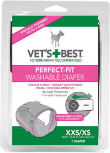 Vet’s Best XXS/XS Perfect-Fit Washable Female Dog Diaper