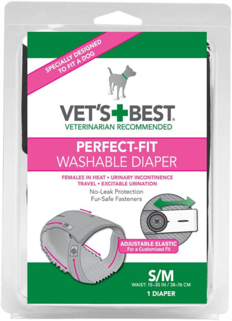Vet's Best Small/Medium Perfect-Fit Washable Female Dog Diaper
