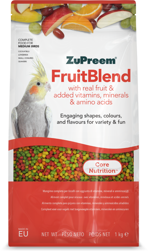 Zupreem FruitBlend Medium Birds 1kg Zupreem FruitBlend Medium Birds 1kg