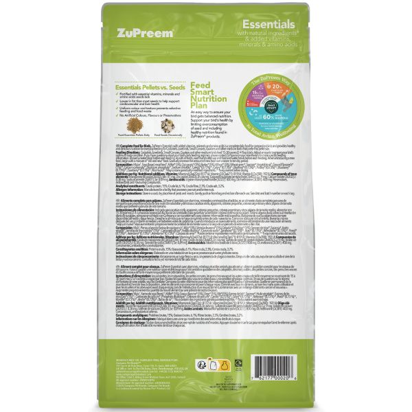 Zupreem Essentials Medium Birds 1Kg Zupreem Essentials Medium Birds 1Kg