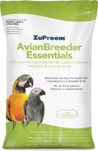 Zupreem Essentials Medium Large & Large Birds 18Kg