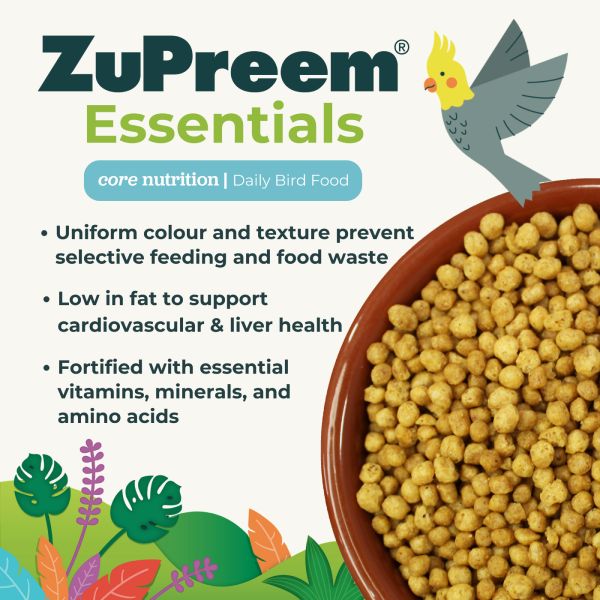 Zupreem Essentials Medium Birds 18Kg Zupreem Essentials Medium Birds 18Kg