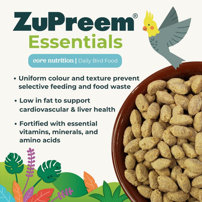 Zupreem Essentials Medium Large & Large Birds 1.5Kg Zupreem Essentials Medium Large & Large Birds 1.5Kg