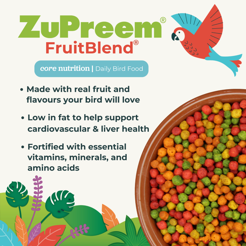 Zupreem FruitBlend Medium Birds 18kg Zupreem FruitBlend Medium Birds 18kg