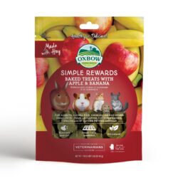 Oxbow Simple Rewards Baked Treat Apple & Banana – 85g
