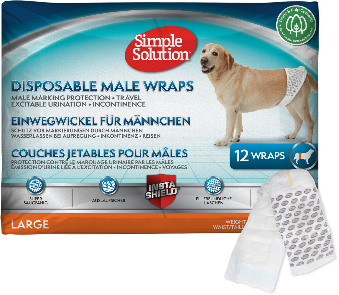 Simple Solution Disposable Male Wrap - Large Simple Solution Disposable Male Wrap - Large
