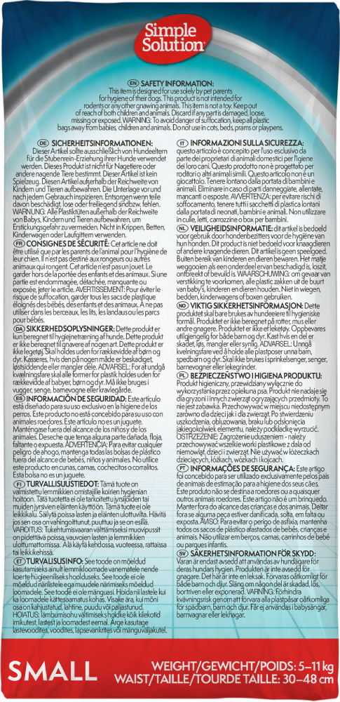 Simple Solution Disposable Male Wrap - Small Simple Solution Disposable Male Wrap - Small