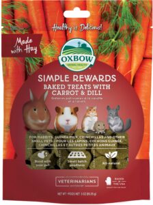 Oxbow Simple Rewards Baked Treats with Carrot & Dill – 85g